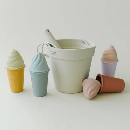 Classic Retro Silicone Ice Cream Beach Set