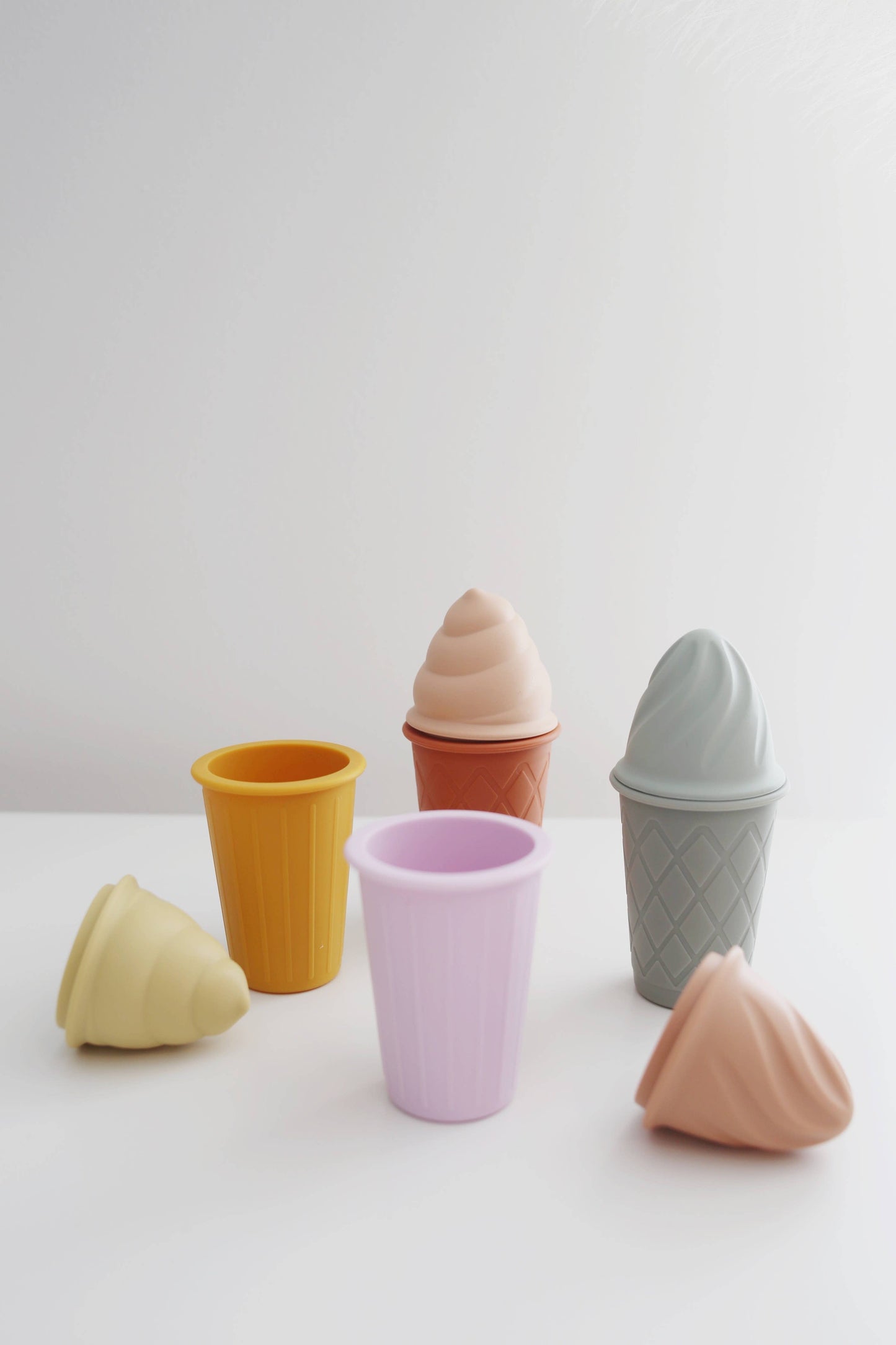 Classic Retro Silicone Ice Cream Beach Set